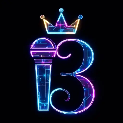 台中傳播-比提娛樂網站標誌-b上方帶有皇冠圖示